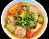 Hình bước làm 3 của món Canh Cải Chua Nấu Đuôi Heo