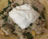 A picture of step 1 of Paneer almond kabab.