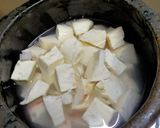 A picture of step 2 of Tapioca (Kappa) Kerala Style.