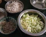 A picture of step 3 of Cabbage Thoran.