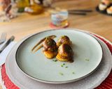 Foto del paso 1 de la receta Albóndigas de pollo 🐣 al Pedro Ximénez 🫗 🎄