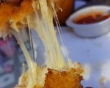 Une image de l'étape 5 de Pomme de terre au poulet, Mozzarella.