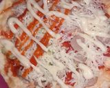 Foto langkah ke 6 dari resep Pizza teflon mudah.