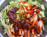 Hình bước làm 5 của món Chân gà sốt thái