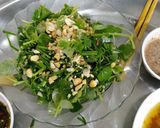 Hình bước làm 1 của món Gỏi chay rau càng cua vs lá hẹ