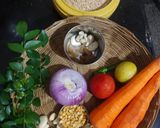 A picture of step 1 of Carrot Daliya.