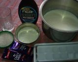 A picture of step 1 of Chocolate shake.