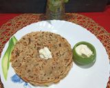 A picture of step 4 of Winter Special Veggies Arrowroot Paratha With White Butter.