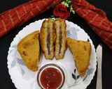 A picture of step 6 of Bread (Bread Pakoda).