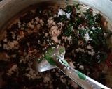 A picture of step 2 of Moringa leaves poriyal/drumstick leaves sabzi.