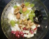 A picture of step 1 of Pasta Fruit Salad with chocolate powder.