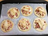 Empanadillas redondas de bacon y quesos 🧀