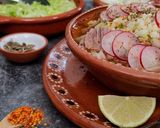 A picture of step 6 of POZOLE in a Pressure Cooker.