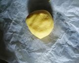 A picture of step 6 of Khoya kesar peda.