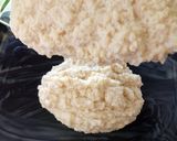 A picture of step 5 of Egyptian style basbousa.