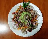 A picture of step 2 of Chives salad 🥗.