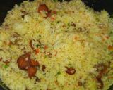 Foto del paso 2 de la receta: Arroz con chorizo, pollo y molida