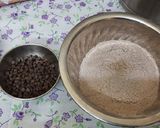 A picture of step 1 of Chocolate choco chips cake.