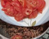 A picture of step 3 of Lobia Qeema (black eyed beans with mince).