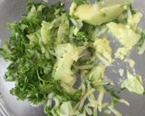 A picture of step 1 of Zucchini and Avacado (no water) Paratha.