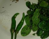 A picture of step 1 of Anar Dana pudina chutney.