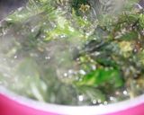 A picture of step 2 of Ewedu Soup.