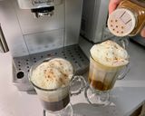 A picture of step 1 of Irish Сoffee ☕️🥃🥛.