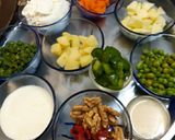 A picture of step 1 of Veg russian salad.