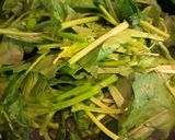 鮮菇炒菠菜的食譜步驟3照片