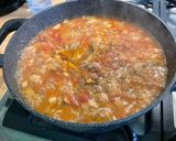 Une image de l'étape 14 de Gratin de coquillettes au lard, 3 fromages, tomates et champignons.