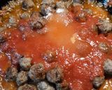 A picture of step 8 of Sloppy Joes with Meatballs.