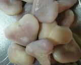 A picture of step 2 of #Waterchestnut/caltrop/singhara coated in masala#post 34th.