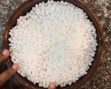 A picture of step 1 of Street style Sabudana Khichdi.