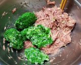 小白菜豬肉蒸餃(餃皮燙麵法）的食譜步驟5照片