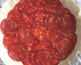 Une image de l'étape 2 de Quiche poivron - chorizo.