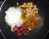 A picture of step 2 of Beans Pulao.