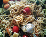 Foto del paso 3 de la receta: Espaguetis salteados con verduras curry y mostaza
