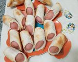 Foto del paso 4 de la receta: Salchichas envueltas y empanadas de queso saborizado