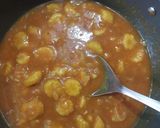 A picture of step 2 of Baby Corn curry.