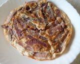 A picture of step 5 of Nduma/arrow root omelette.