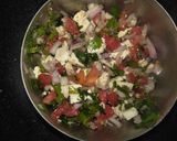 A picture of step 1 of Masala papad.