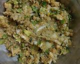 A picture of step 2 of Quinoa patties.