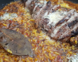 Foto del paso 10 de la receta: Arroz con secreto ibérico marinado y queso azul