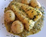 Foto del paso 8 de la receta: Rape y patatas en salsa verde de cava