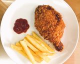 Hình bước làm 8 của món Đùi gà chiên xù (giống gà KFC)