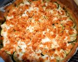 Une image de l'étape 7 de Tarte fine : feta, courgette, saumon.