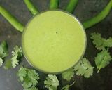 A picture of step 4 of Dhaniya chutney.