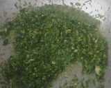 A picture of step 1 of Masala pav.