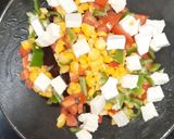 A picture of step 1 of Healthy Paneer salad with sprouts.