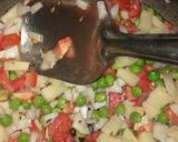 A picture of step 4 of Dalia upma.